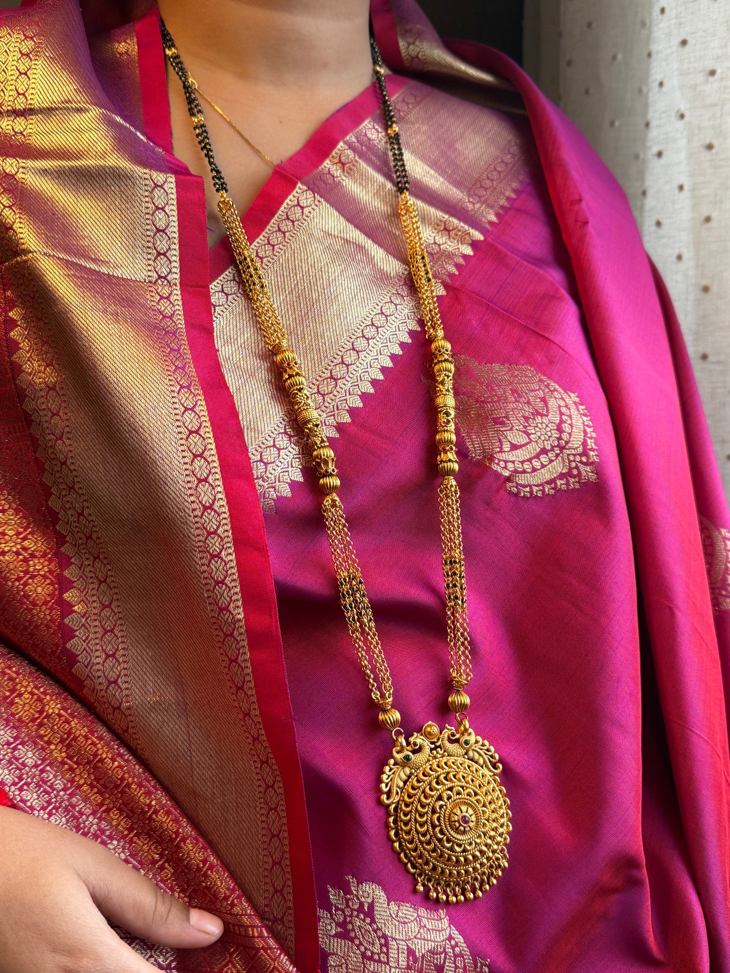 LONG MANGALSUTRA ANTIQUE FINISH MNG016