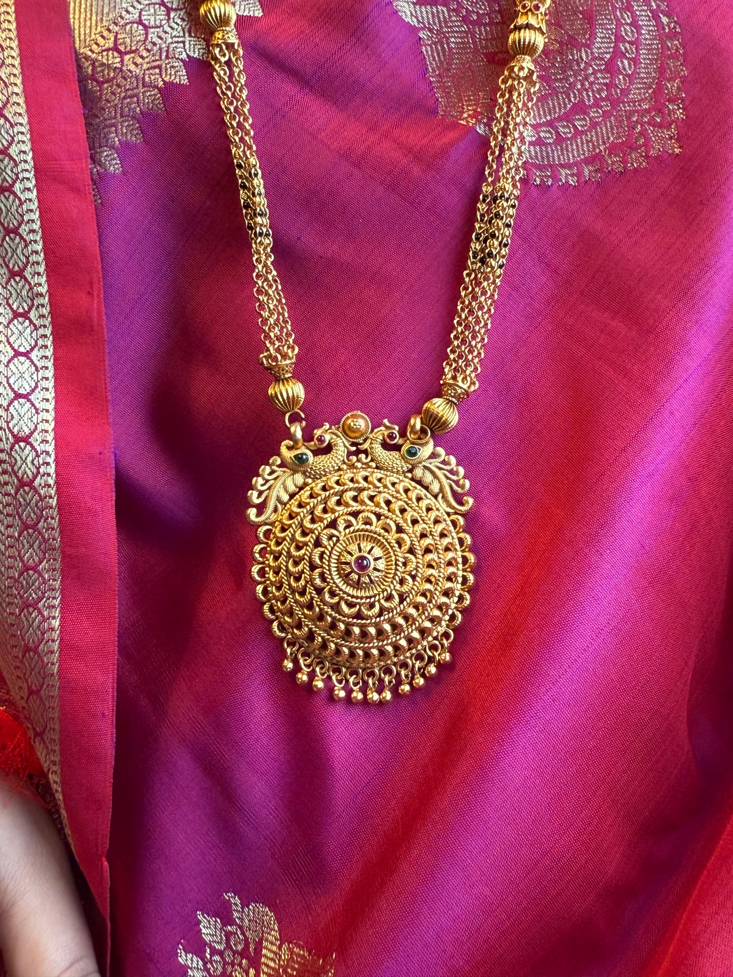LONG MANGALSUTRA ANTIQUE FINISH MNG016