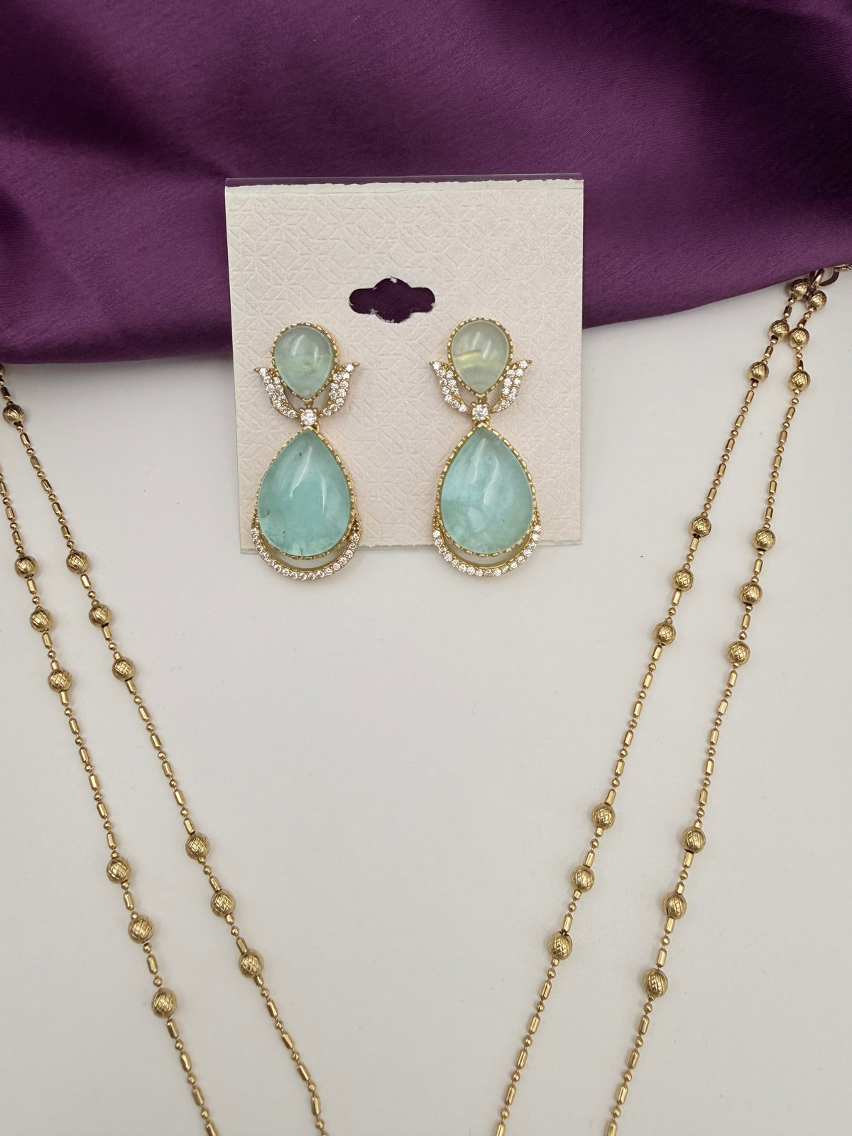 MOISSANITE MINIMAL NECKLACE SETS