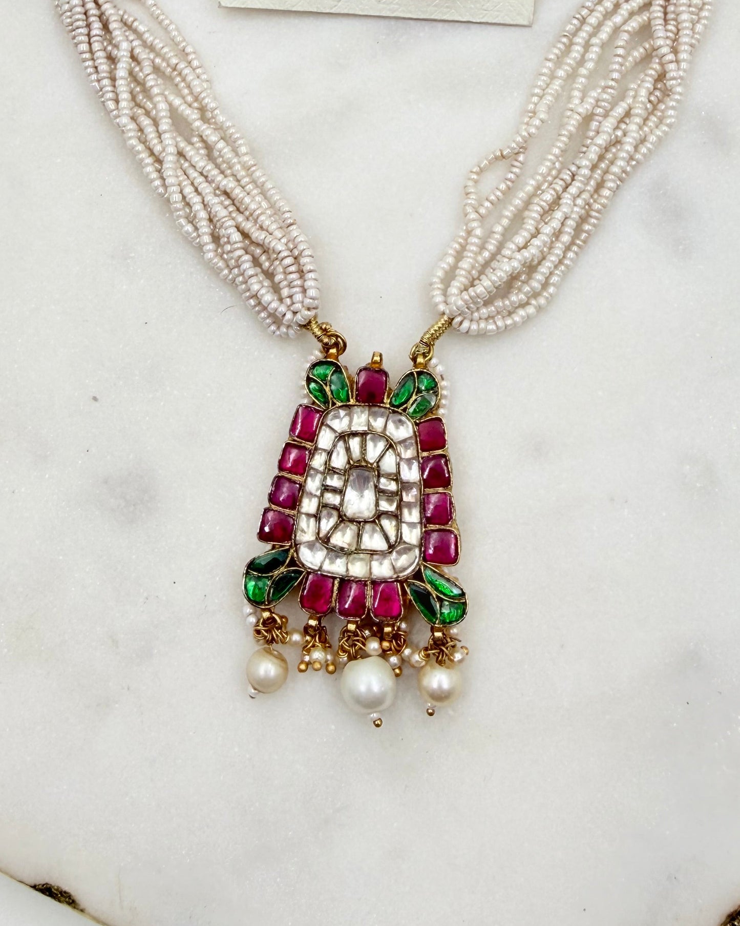 PACHI KUNDAN PENDANT NECKLACE SET