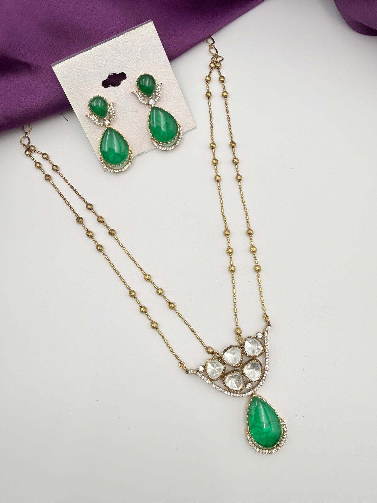 MOISSANITE MINIMAL NECKLACE SETS