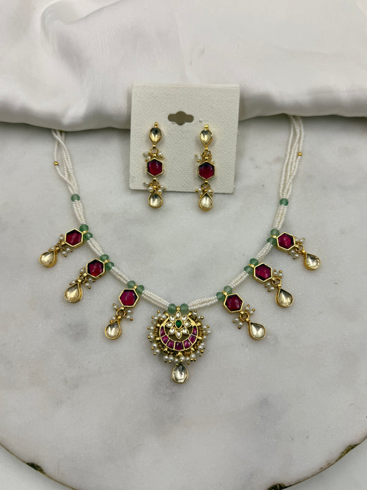 PACHI KUNDAN NECKLACE SET