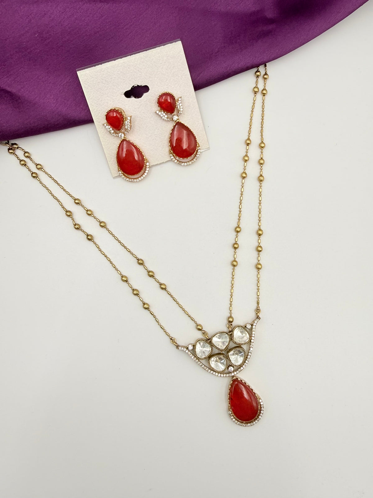 MOISSANITE MINIMAL NECKLACE SETS