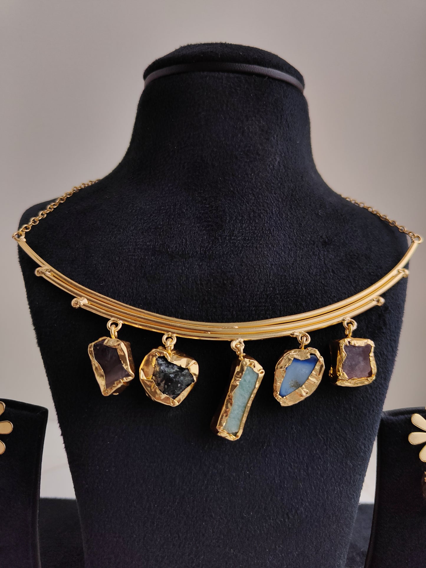 Elegant Jiya  stone necklace