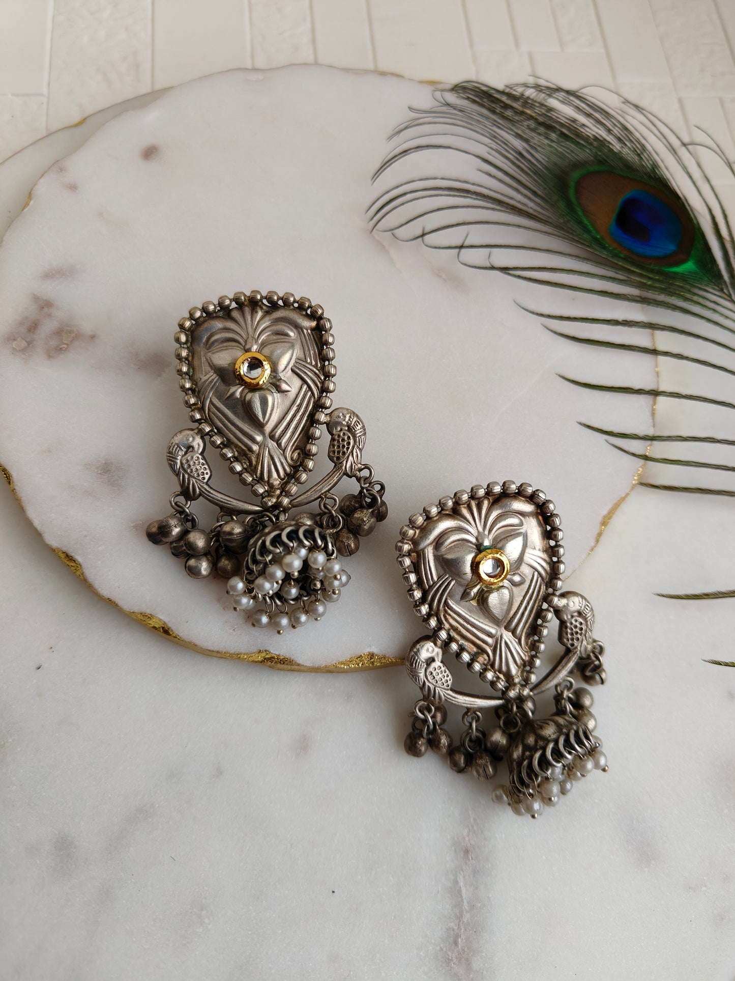 Ras muniya Oxidized earrings