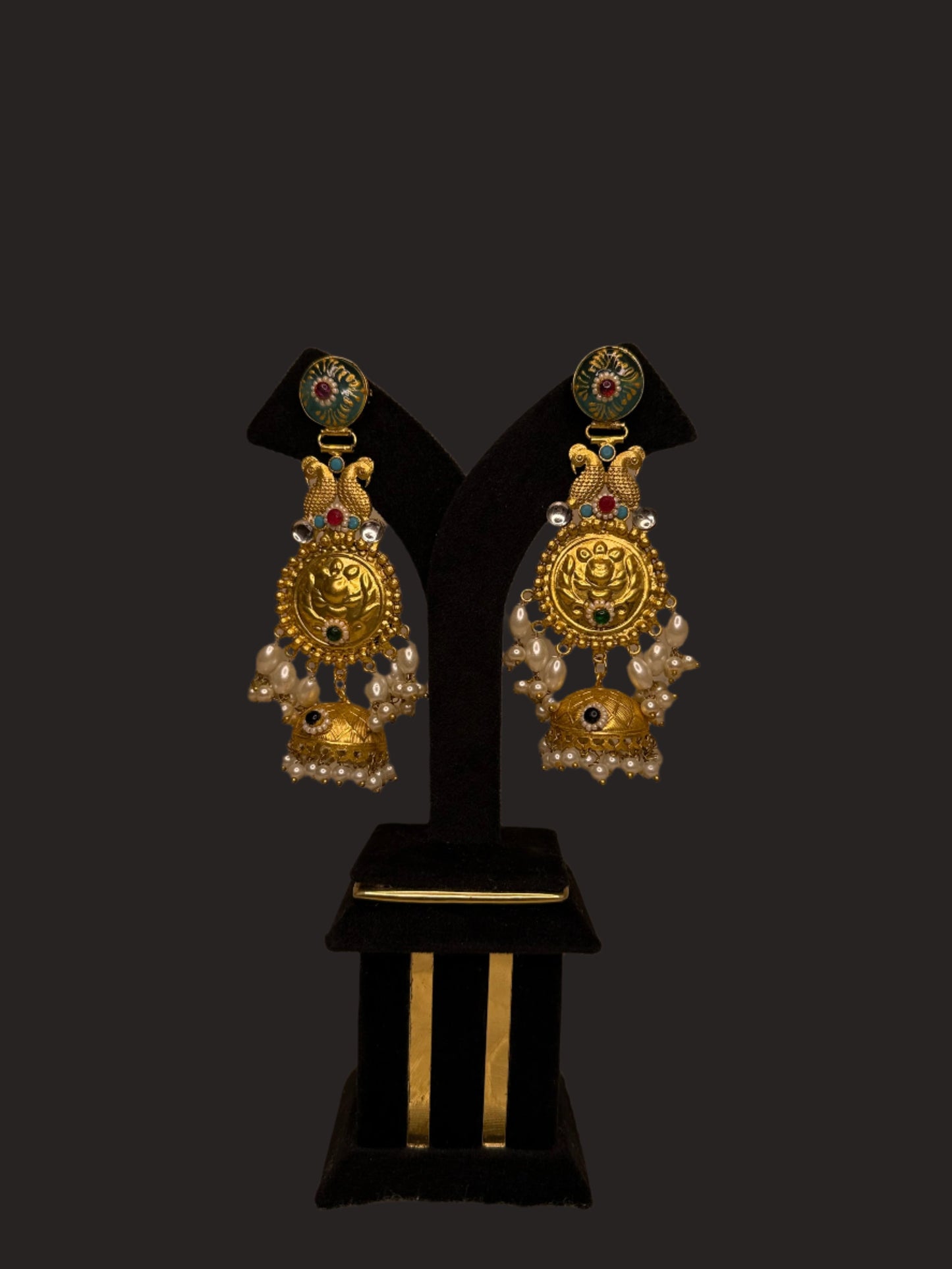 Mayura Gold Tone Earrings