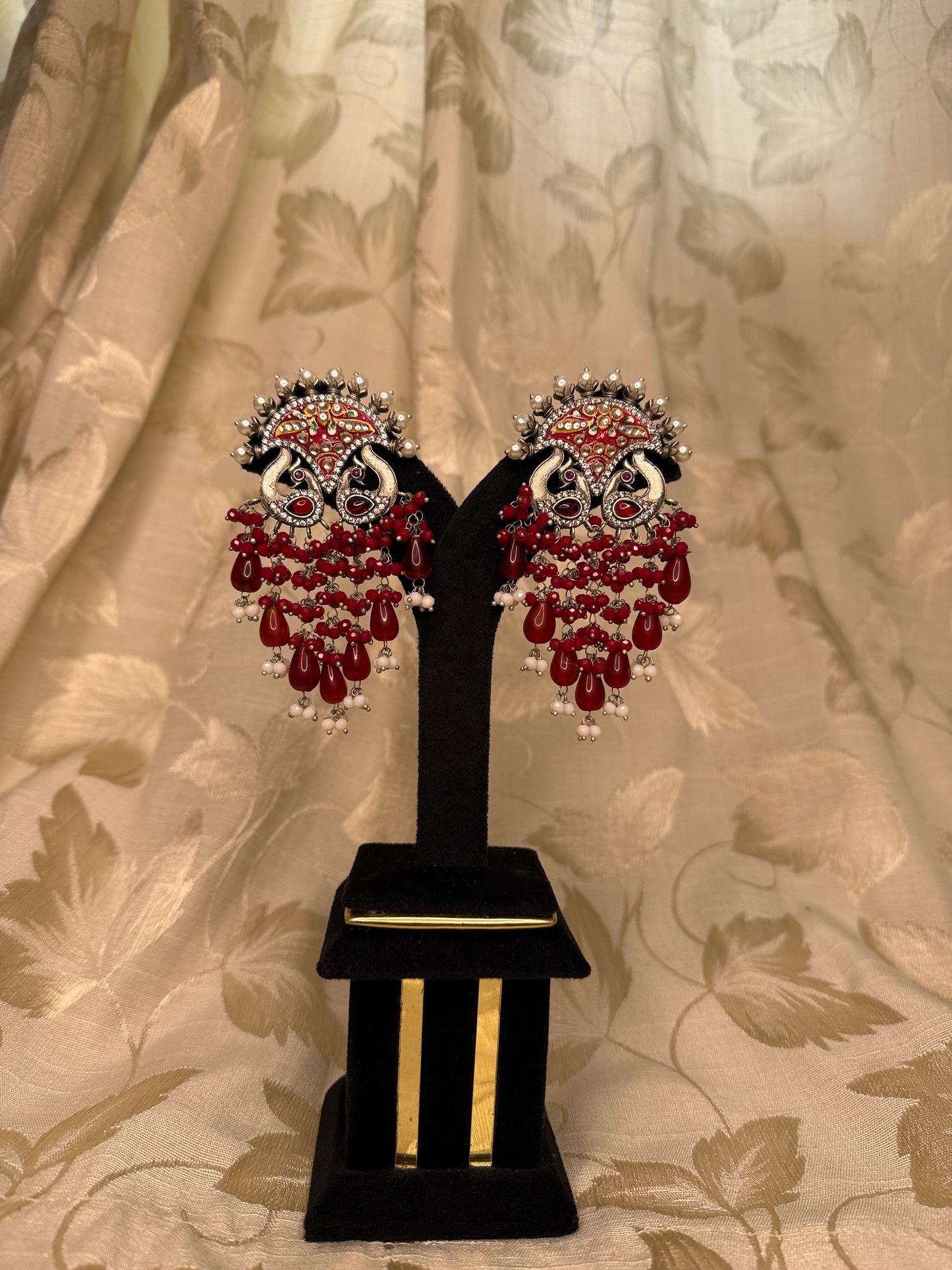 Red Shama Earrings