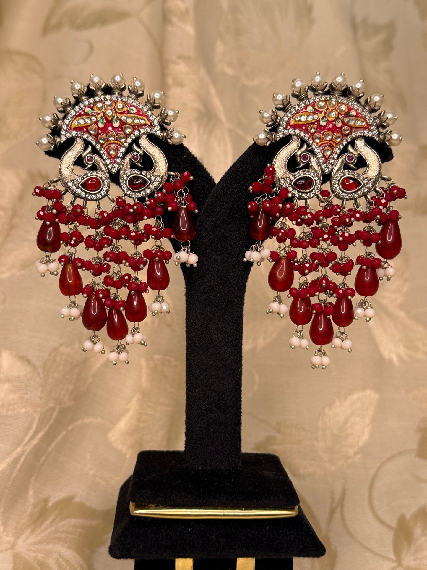 Red Shama Earrings