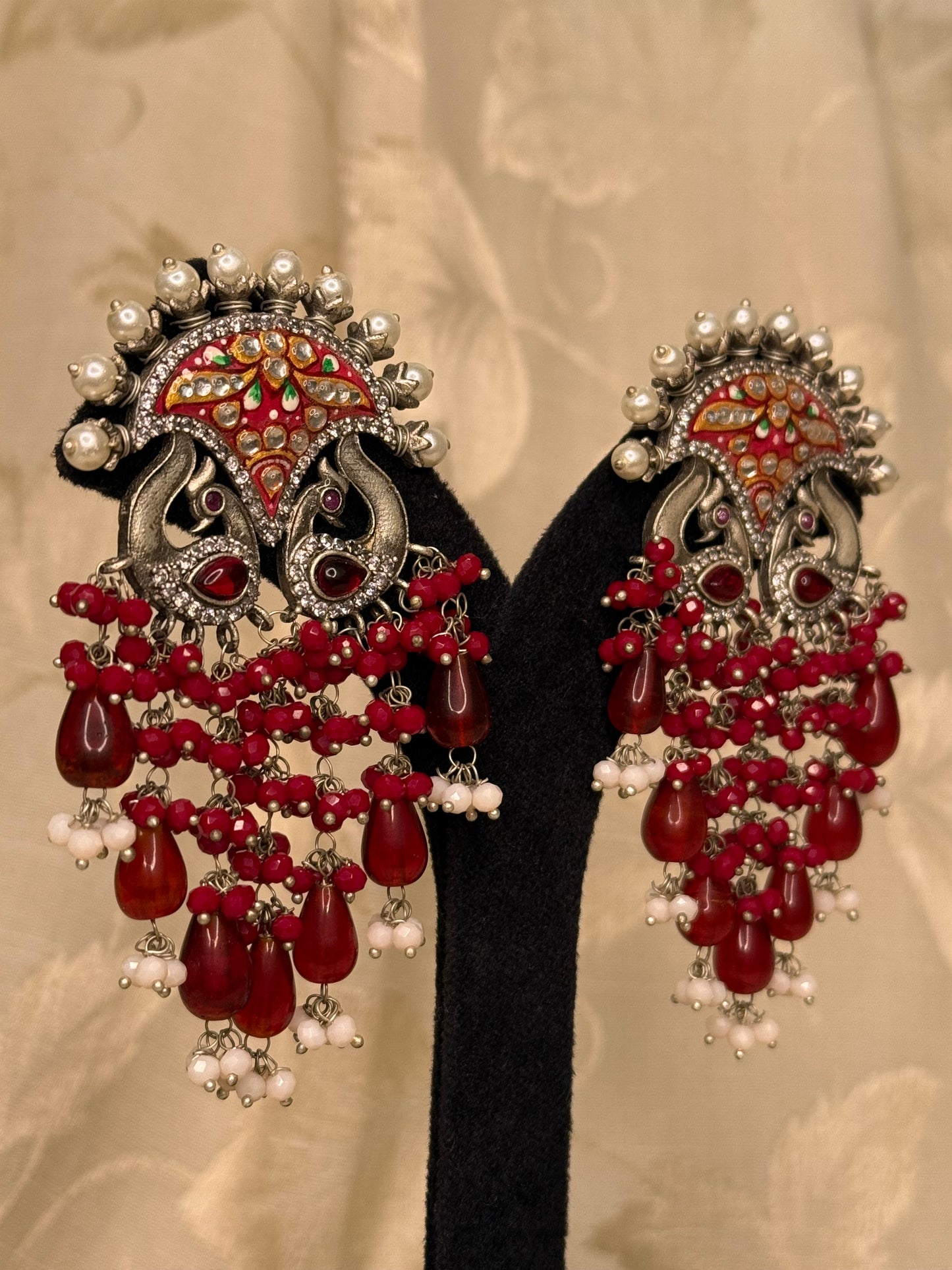 Red Shama Earrings