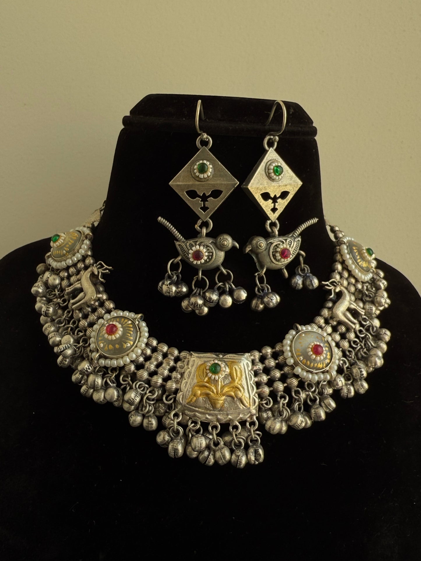 Oxidized Necklace set