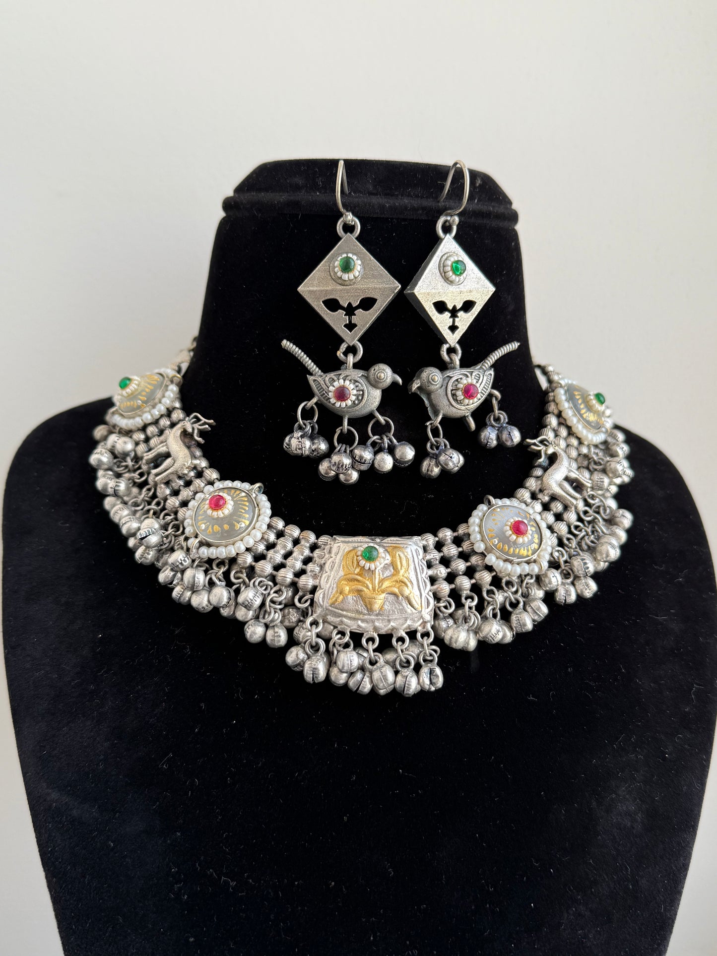 Oxidized Necklace set