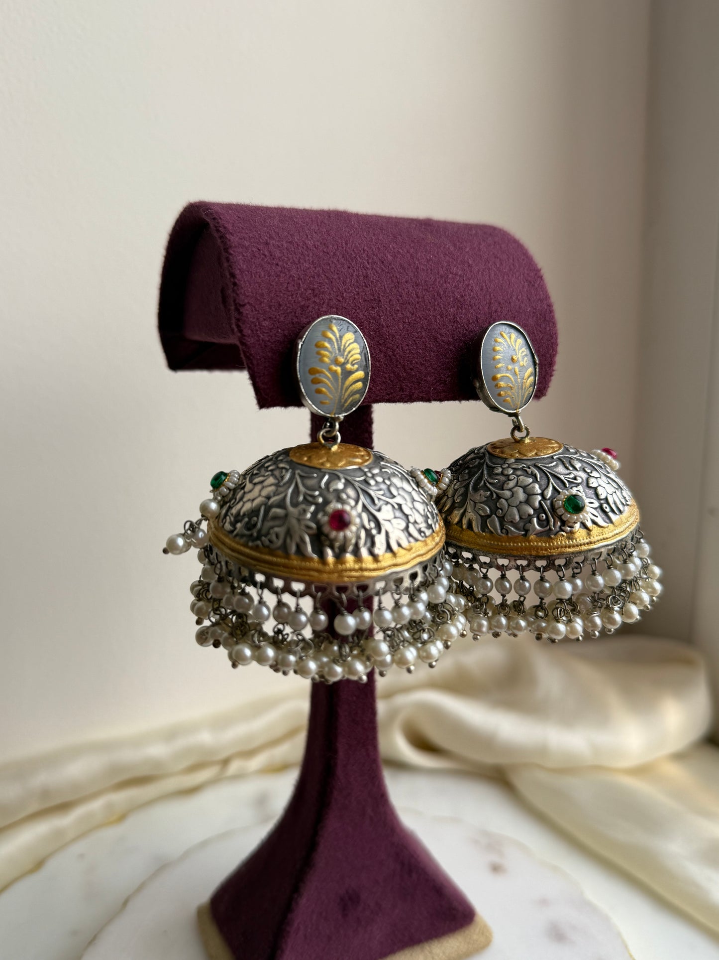 Oxidized jhumka