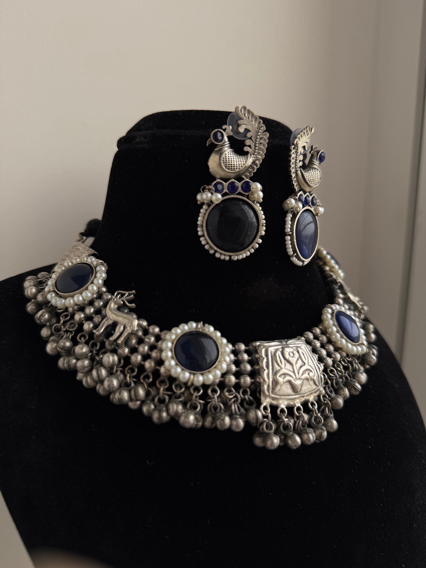 Nila oxidized necklace set