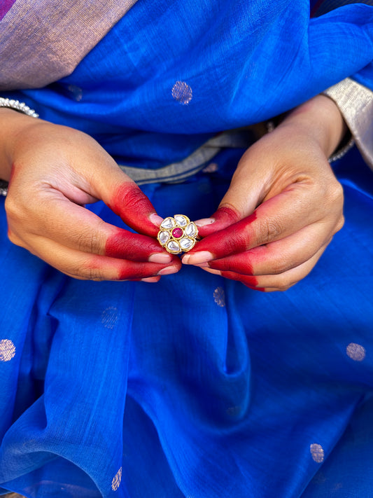 Maya Kundan Finger ring