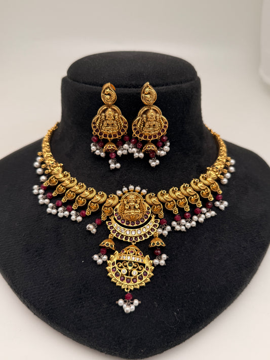 TEMPLE NECKLACE SET - NKT33