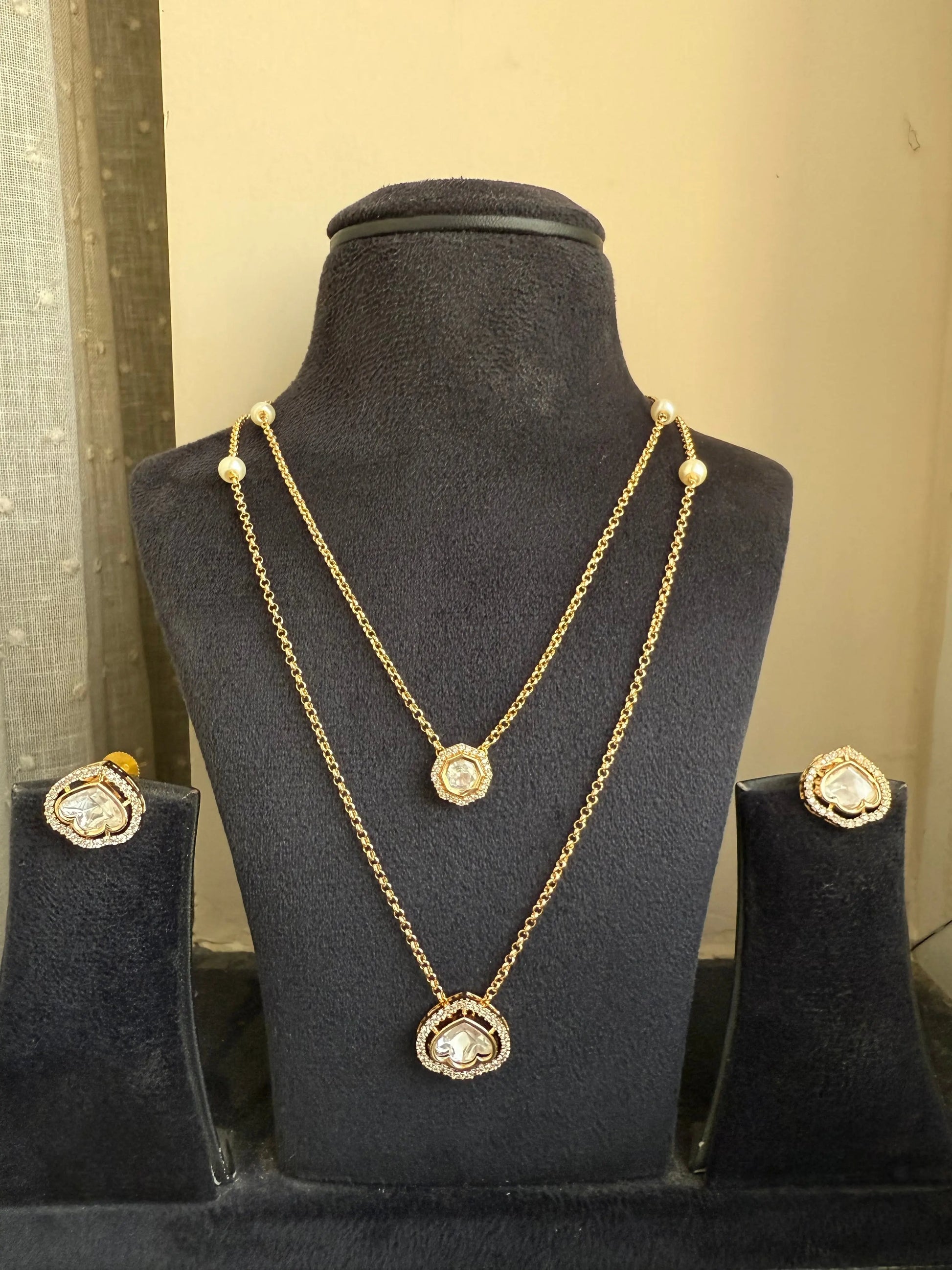Shanaya Kundan necklace set - Sadgi collection paramount jeweler