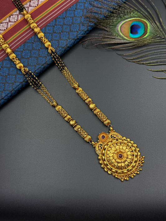 MANGALSUTRA - MARRIAGE - WEDDING - GOLD FINISH - LONG