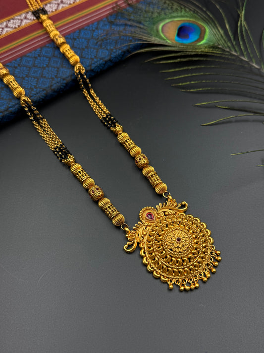 LONG MANGALSUTRA ANTIQUE FINISH  MNG002