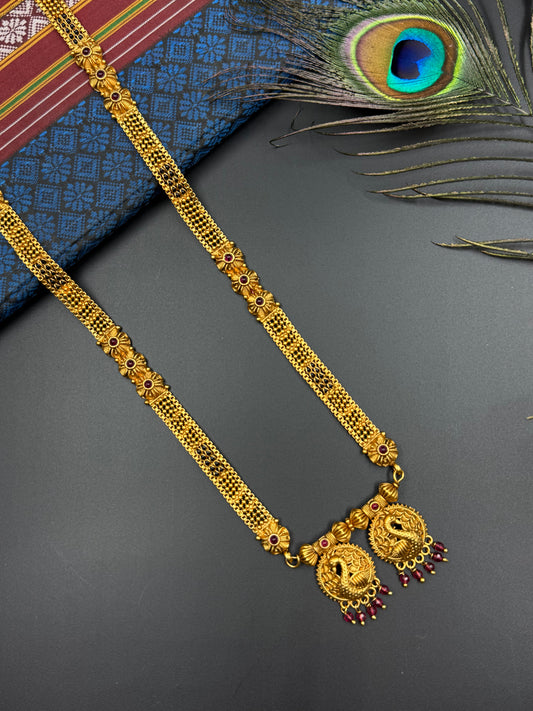 LONG MANGALSUTRA ANTIQUE FINISH  MNG007