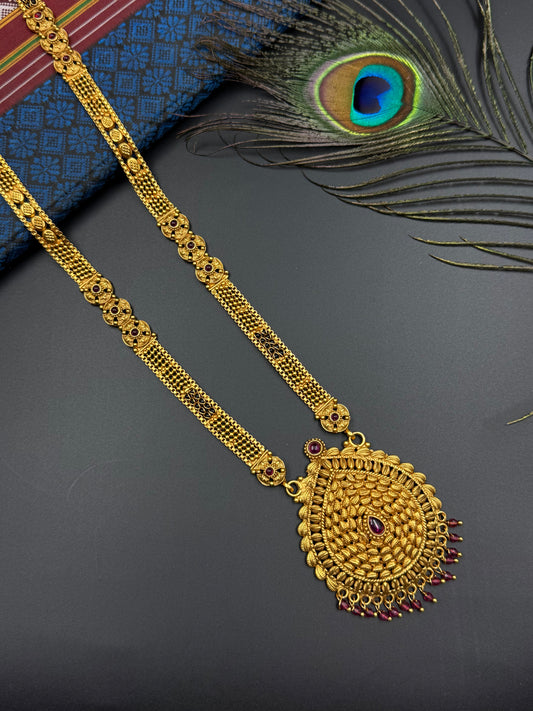 LONG MANGALSUTRA ANTIQUE FINISH  MNG013